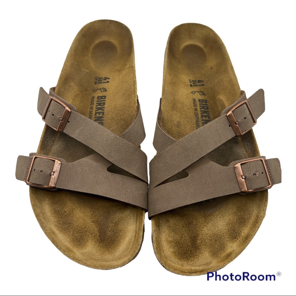 Birkenstock Yao Mocha Strap Sandals Size 41 - US 10